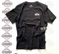 Футболка Alpha Industries SMALL LOGO TEE (BLACK)
